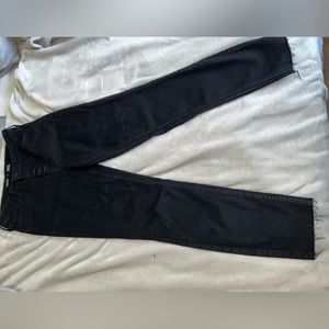 Raw Hem Black Jeans. Old Navy. Size 10